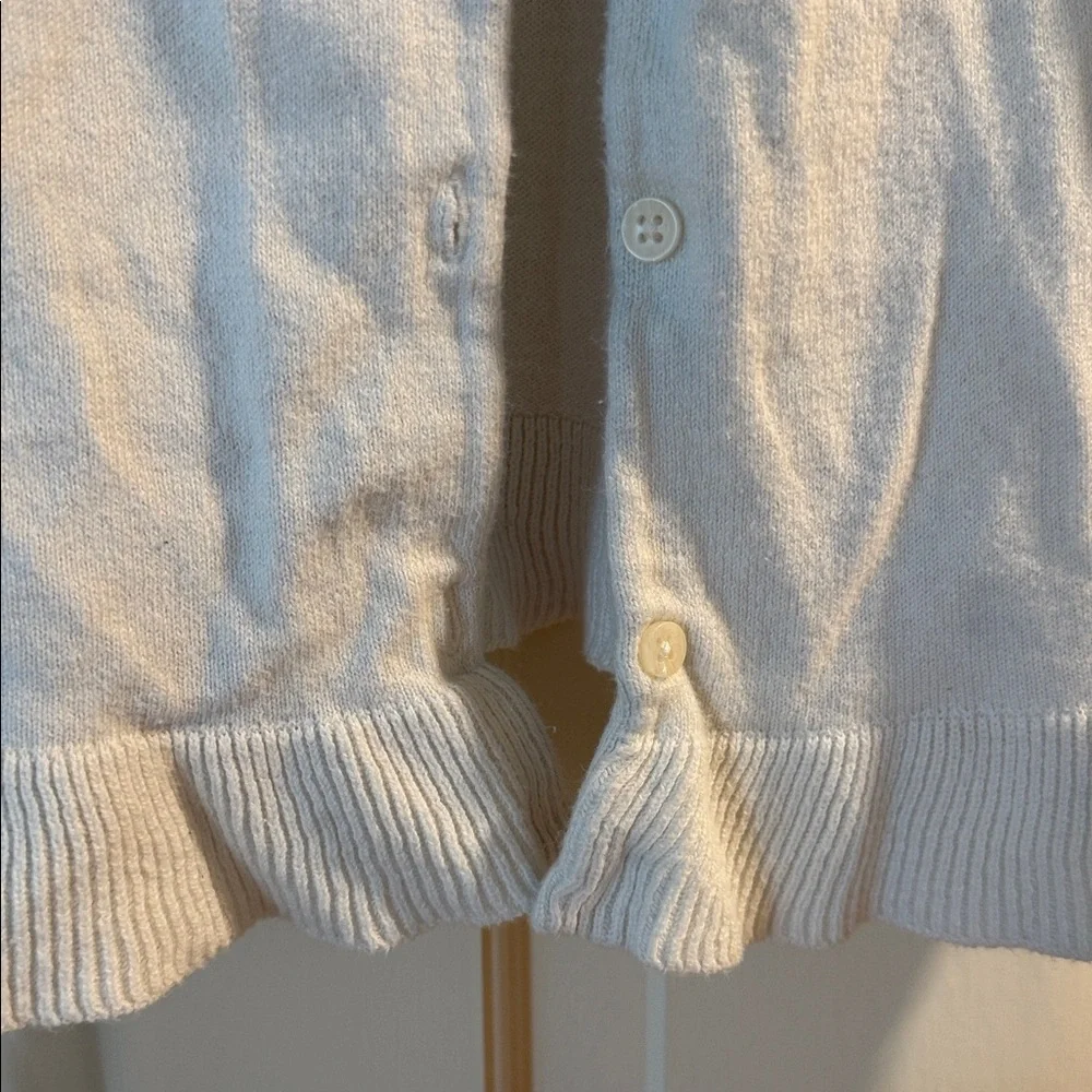 Carter's Cream Knit Button Up Cardigan 5T 100% cotton - Picture 4 of 8